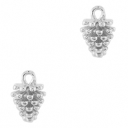 TQ metaal brass bedels pinecone Silver
