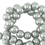 Glasparels rond 4mm Silver