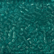 Miyuki kralen 15/0 delica's Transparent Caribbean teal DBS1108