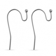 Oorbellen van Stainless steel Roestvrij staal (RVS) Silver