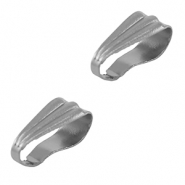 Benodigdheden van Stainless steel Roestvrij staal (RVS) buighanger ovaal voor bedel Silver