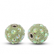 Kralen bohemian Green-strass