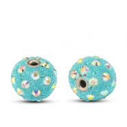 Kralen bohemian Turquoise-strass