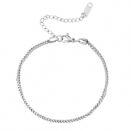 Armbanden van Stainless steel Roestvrij staal (RVS) Silver