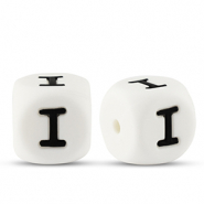 Letterkralen van siliconen  I White-black