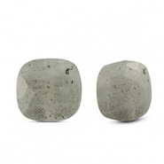 Kralen natuursteen glas vierkant Light gray