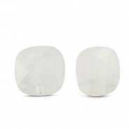 Kralen natuursteen glas vierkant White