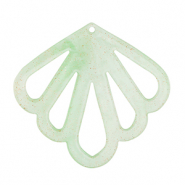 Hangers van resin shell Mint green