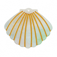 Hangers van resin shell Mint green
