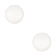 4 mm soft Polaris Elements cabochons "Birthstones" April SS16 shiny White