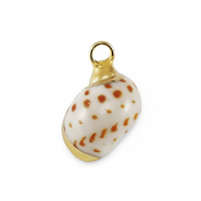 Schelp hanger special Snail Brown-gold