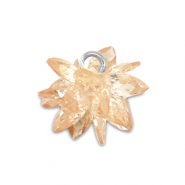 Zirkonia bedels flower Copper brown