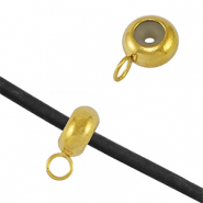 Benodigdheden van Stainless steel Roestvrij staal (RVS) bead stopper met oogje Gold