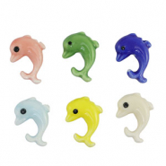 Keramiek kraal dolphin Multicolour