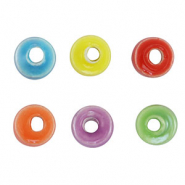 Keramiek kraal disc Multicolour