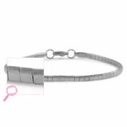 Armbanden van Stainless steel Roestvrij staal (RVS) Silver