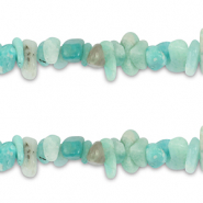 Chipstone kraal amazoniet Mint green