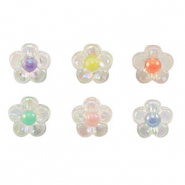 Acryl kralen flower Multicolor