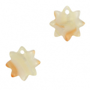 Hangers van resin flower Copper orange