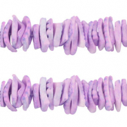 Schelp kralen chips Purple