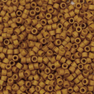 Miyuki kralen 11/0 delica's Opaque dyed pumpkin brown DB-653