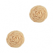 Hangers van raffia 12mm Light peach