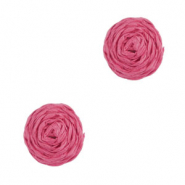 Hangers van raffia 12mm Fuchsia