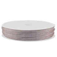 Macram&eacute; gevlochten draad 1mm Light purple metallic