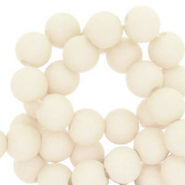 6 mm kralen van acryl Off white