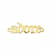 Bedels van Stainless steel Roestvrij staal (RVS) tussenstuk ''adore'' Gold