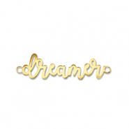 Bedels van Stainless steel Roestvrij staal (RVS) tussenstuk ''dreamer'' Gold