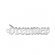 Bedels van Stainless steel Roestvrij staal (RVS) tussenstuk ''dreamer'' Silver