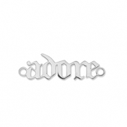 Bedels van Stainless steel Roestvrij staal (RVS) tussenstuk ''adore'' Silver