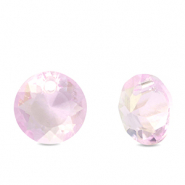 Hanger van Crystal glas round Light pink