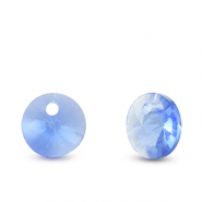 Hanger van Crystal glas round Sapphire blue