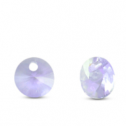 Hanger van Crystal glas round Light purple