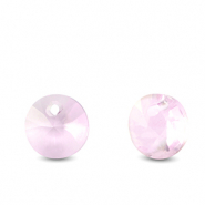 Hanger van Crystal glas round Light pink