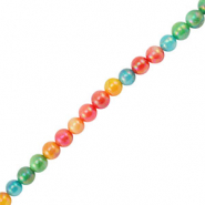 Schelp kralen round Multicolor