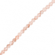 Schelp kralen round Pink
