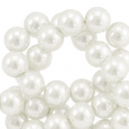 Glasparels rond 6mm White