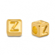 Metaal letterkralen DQ Z Goud (nikkelvrij)