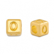 Metaal letterkralen DQ 0 Goud (nikkelvrij)