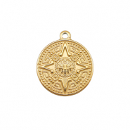 Bedels van Stainless steel Roestvrij staal (RVS) compass Gold