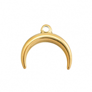 Bedels van Stainless steel Roestvrij staal (RVS) moon Gold