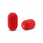 Acryl kralen oval Red