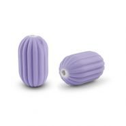 Acryl kralen oval Lavender purple