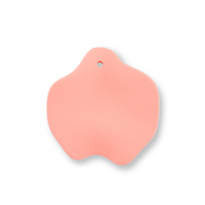 Acryl hangers leaf Salmon pink