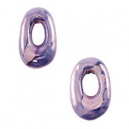 Grieks keramiek DQ ovaal Violet blue