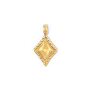 Bedels van Stainless steel Roestvrij staal (RVS) rhombus Gold