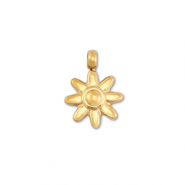 Bedels van Stainless steel Roestvrij staal (RVS) flower Gold